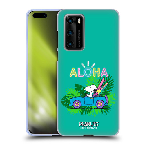 Peanuts Snoopy Aloha Disco Tropical Surf Soft Gel Case for Huawei P40 5G