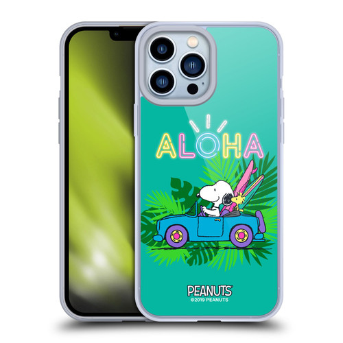 Peanuts Snoopy Aloha Disco Tropical Surf Soft Gel Case for Apple iPhone 13 Pro Max & MagSafe