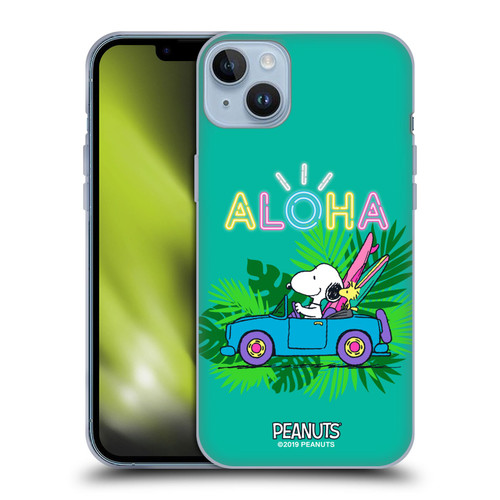 Peanuts Snoopy Aloha Disco Tropical Surf Soft Gel Case for Apple iPhone 14 Plus