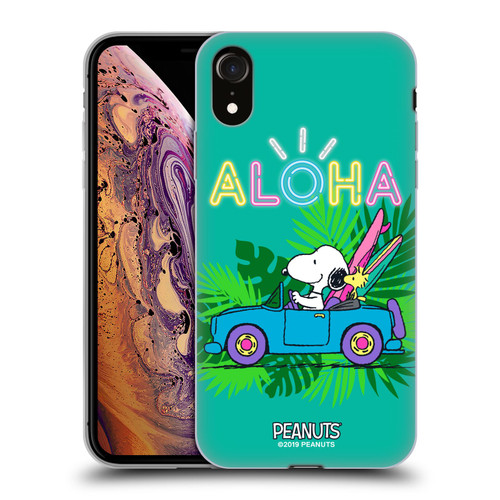 Peanuts Snoopy Aloha Disco Tropical Surf Soft Gel Case for Apple iPhone XR
