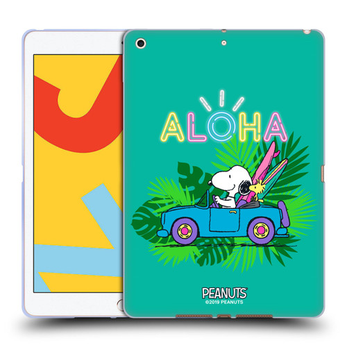 Peanuts Snoopy Aloha Disco Tropical Surf Soft Gel Case for Apple iPad 10.2 2019/2020/2021