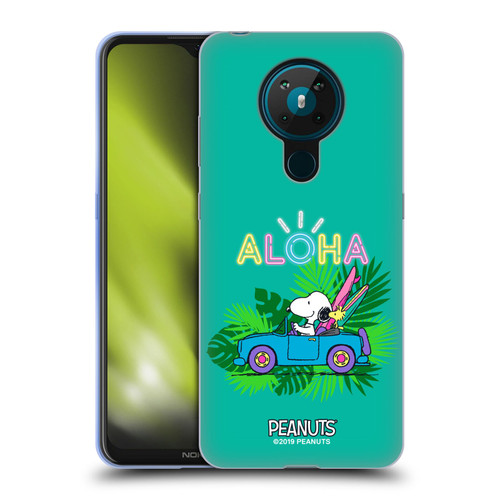 Peanuts Snoopy Aloha Disco Tropical Surf Soft Gel Case for Nokia 5.3