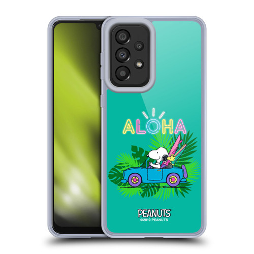 Peanuts Snoopy Aloha Disco Tropical Surf Soft Gel Case for Samsung Galaxy A33 5G (2022)