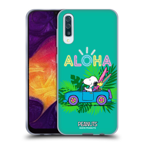Peanuts Snoopy Aloha Disco Tropical Surf Soft Gel Case for Samsung Galaxy A50/A30s (2019)