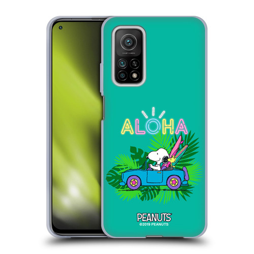 Peanuts Snoopy Aloha Disco Tropical Surf Soft Gel Case for Xiaomi Mi 10T 5G