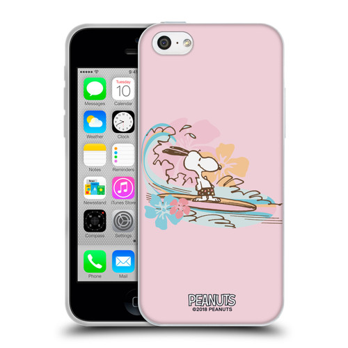 Peanuts Beach Snoopy Surf Soft Gel Case for Apple iPhone 5c