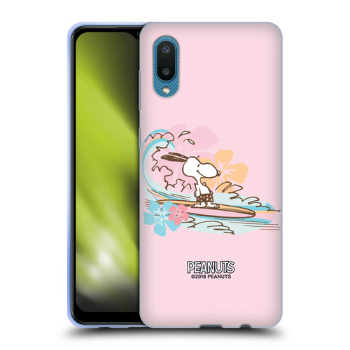 Peanuts Beach Snoopy Surf Soft Gel Case for Samsung Galaxy A02/M02 (2021)