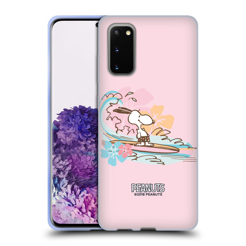 Peanuts Beach Snoopy Surf Soft Gel Case for Samsung Galaxy S20 / S20 5G