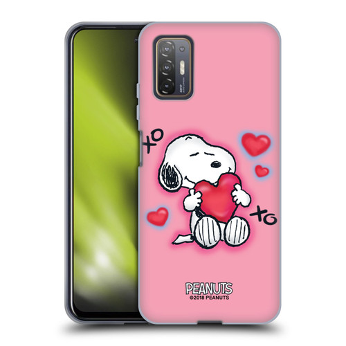 Peanuts Snoopy Boardwalk Airbrush XOXO Soft Gel Case for HTC Desire 21 Pro 5G