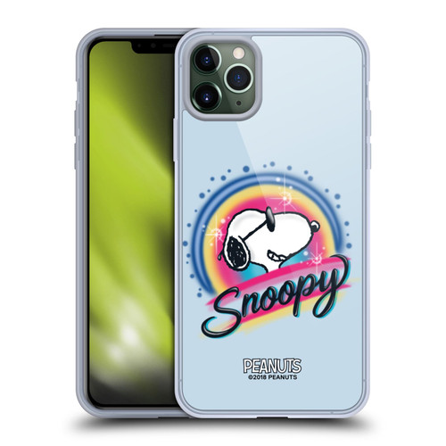 Peanuts Snoopy Boardwalk Airbrush Colourful Sunglasses Soft Gel Case for Apple iPhone 11 Pro Max & MagSafe