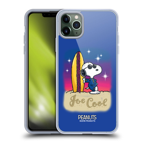 Peanuts Snoopy Boardwalk Airbrush Joe Cool Surf Soft Gel Case for Apple iPhone 11 Pro Max