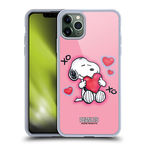 Peanuts Snoopy Boardwalk Airbrush XOXO Soft Gel Case for Apple iPhone 11 Pro Max & MagSafe