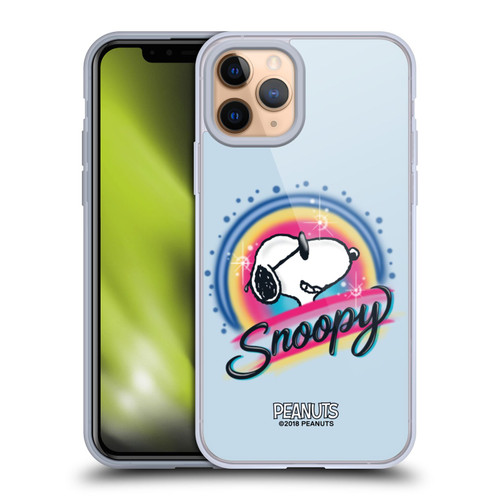 Peanuts Snoopy Boardwalk Airbrush Colourful Sunglasses Soft Gel Case for Apple iPhone 11 Pro