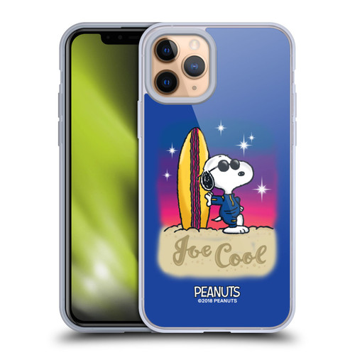 Peanuts Snoopy Boardwalk Airbrush Joe Cool Surf Soft Gel Case for Apple iPhone 11 Pro