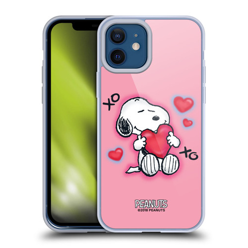 Peanuts Snoopy Boardwalk Airbrush XOXO Soft Gel Case for Apple iPhone 12 / iPhone 12 Pro