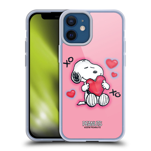 Peanuts Snoopy Boardwalk Airbrush XOXO Soft Gel Case for Apple iPhone 12 Mini & MagSafe