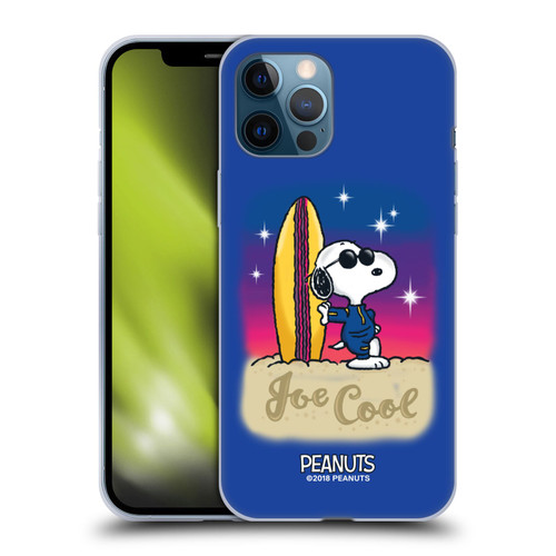 Peanuts Snoopy Boardwalk Airbrush Joe Cool Surf Soft Gel Case for Apple iPhone 12 Pro Max