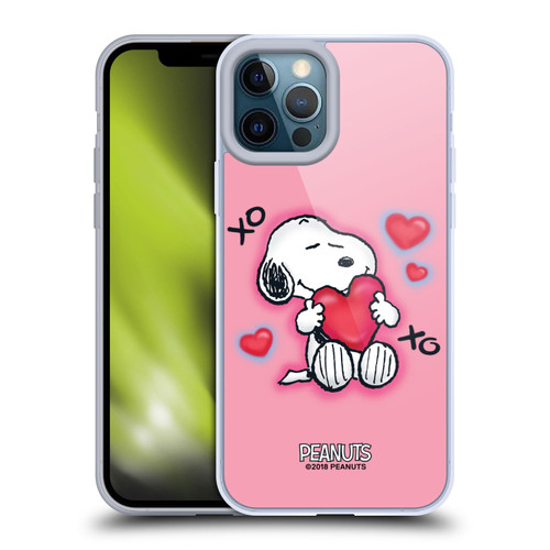 Peanuts Snoopy Boardwalk Airbrush XOXO Soft Gel Case for Apple iPhone 12 Pro Max