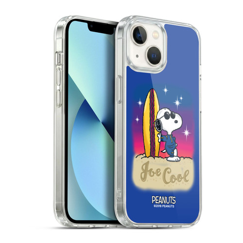 Peanuts Snoopy Boardwalk Airbrush Joe Cool Surf Soft Gel Case for Apple iPhone 13