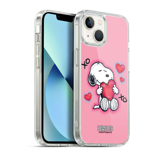 Peanuts Snoopy Boardwalk Airbrush XOXO Soft Gel Case for Apple iPhone 13