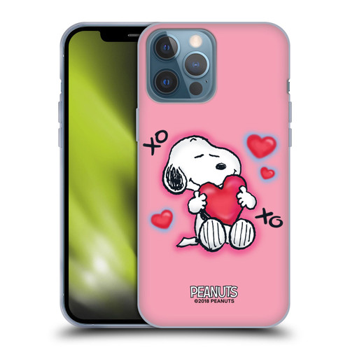 Peanuts Snoopy Boardwalk Airbrush XOXO Soft Gel Case for Apple iPhone 13 Pro Max