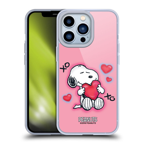 Peanuts Snoopy Boardwalk Airbrush XOXO Soft Gel Case for Apple iPhone 13 Pro