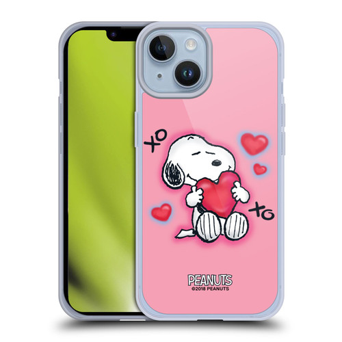 Peanuts Snoopy Boardwalk Airbrush XOXO Soft Gel Case for Apple iPhone 14 & MagSafe