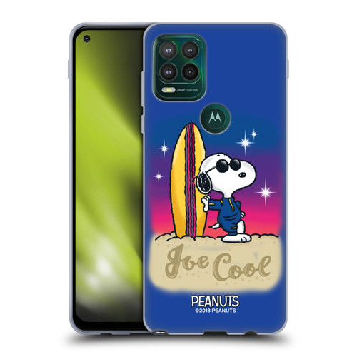 Peanuts Snoopy Boardwalk Airbrush Joe Cool Surf Soft Gel Case for Motorola Moto G Stylus 5G 2021