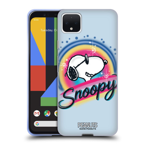 Peanuts Snoopy Boardwalk Airbrush Colourful Sunglasses Soft Gel Case for Google Pixel 4 XL