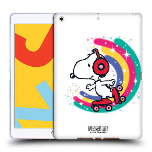 Peanuts Snoopy Boardwalk Airbrush Colourful Skating Soft Gel Case for Apple iPad 10.2 2019/2020/2021