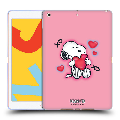 Peanuts Snoopy Boardwalk Airbrush XOXO Soft Gel Case for Apple iPad 10.2 2019/2020/2021