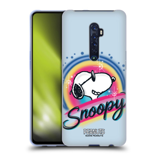 Peanuts Snoopy Boardwalk Airbrush Colourful Sunglasses Soft Gel Case for OPPO Reno 2