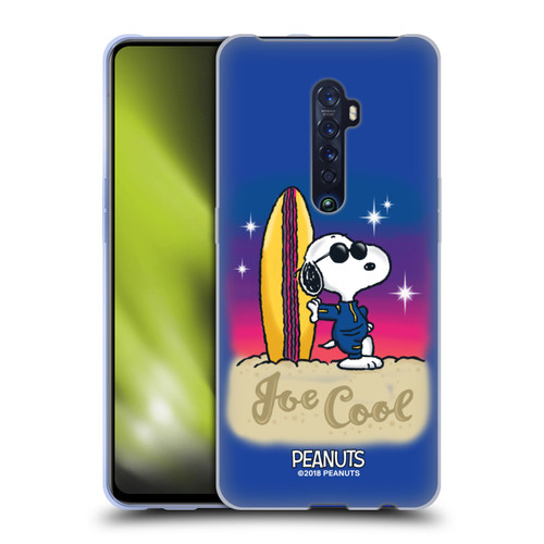 Peanuts Snoopy Boardwalk Airbrush Joe Cool Surf Soft Gel Case for OPPO Reno 2