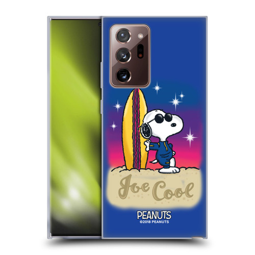 Peanuts Snoopy Boardwalk Airbrush Joe Cool Surf Soft Gel Case for Samsung Galaxy Note20 Ultra / 5G