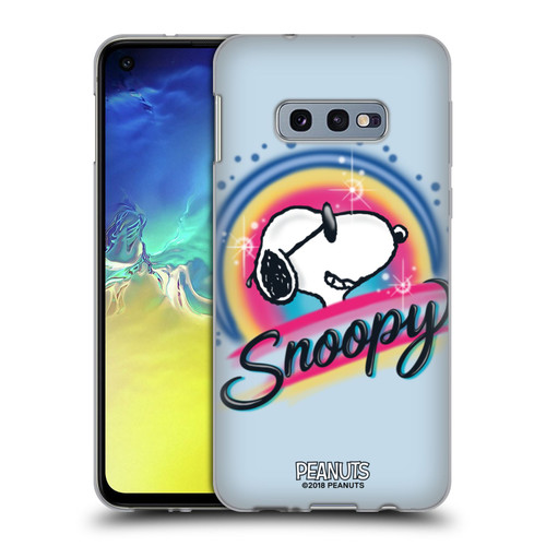 Peanuts Snoopy Boardwalk Airbrush Colourful Sunglasses Soft Gel Case for Samsung Galaxy S10e