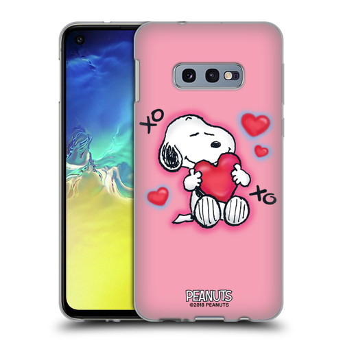 Peanuts Snoopy Boardwalk Airbrush XOXO Soft Gel Case for Samsung Galaxy S10e