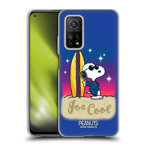 Peanuts Snoopy Boardwalk Airbrush Joe Cool Surf Soft Gel Case for Xiaomi Mi 10T 5G