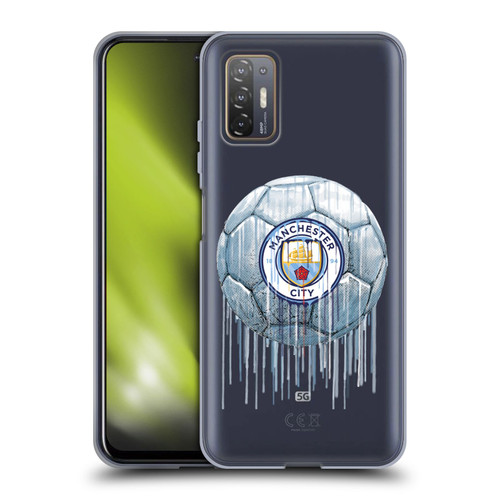 Manchester City Man City FC Drip Art Logo Soft Gel Case for HTC Desire 21 Pro 5G