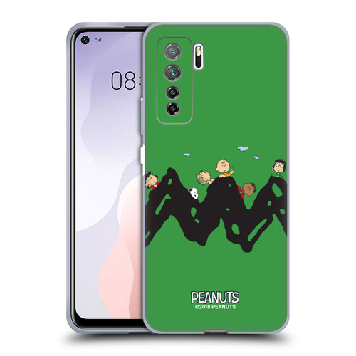 Peanuts Characters Group Soft Gel Case for Huawei Nova 7 SE/P40 Lite 5G