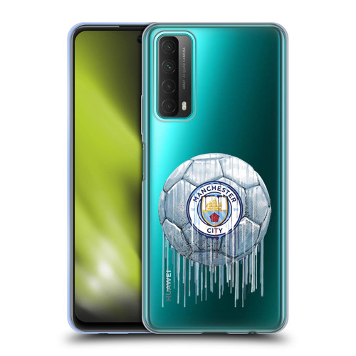 Manchester City Man City FC Drip Art Logo Soft Gel Case for Huawei P Smart (2021)