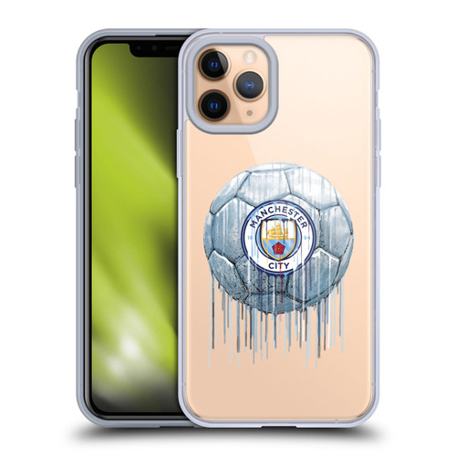 Manchester City Man City FC Drip Art Logo Soft Gel Case for Apple iPhone 11 Pro