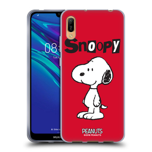 Peanuts Characters Snoopy Soft Gel Case for Huawei Y6 Pro (2019)