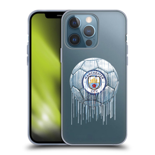Manchester City Man City FC Drip Art Logo Soft Gel Case for Apple iPhone 13 Pro
