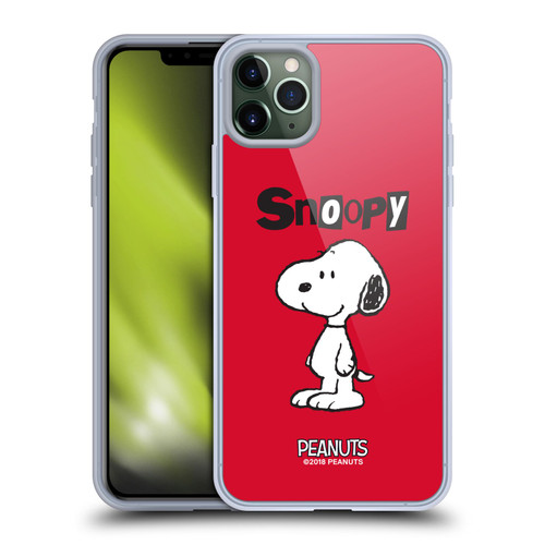 Peanuts Characters Snoopy Soft Gel Case for Apple iPhone 11 Pro Max & MagSafe