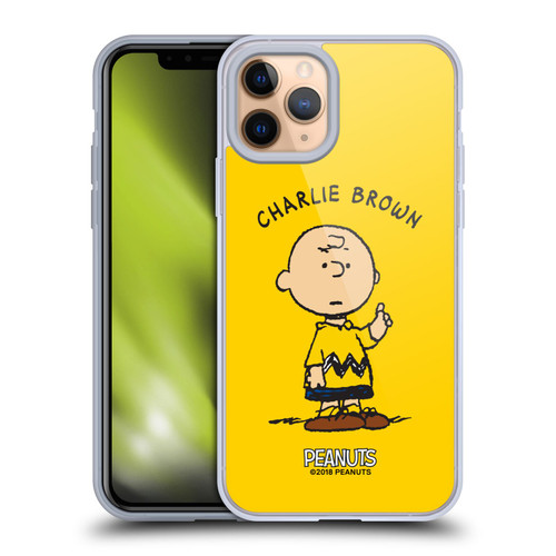 Peanuts Characters Charlie Brown Soft Gel Case for Apple iPhone 11 Pro