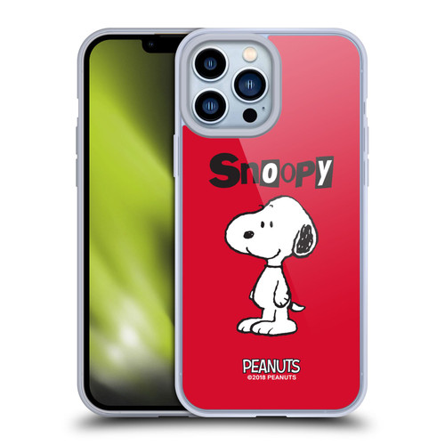 Peanuts Characters Snoopy Soft Gel Case for Apple iPhone 13 Pro Max