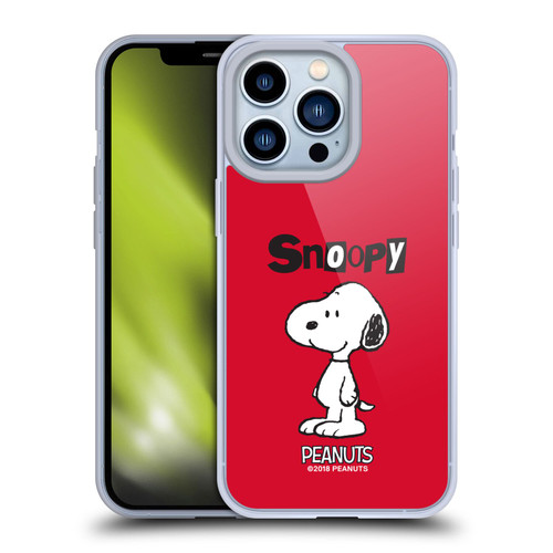 Peanuts Characters Snoopy Soft Gel Case for Apple iPhone 13 Pro