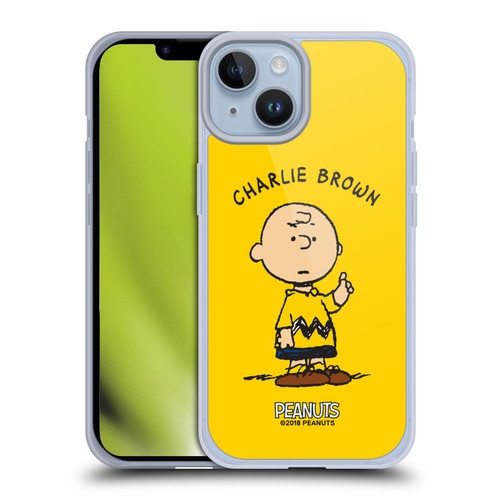 Peanuts Characters Charlie Brown Soft Gel Case for Apple iPhone 14
