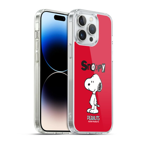 Peanuts Characters Snoopy Soft Gel Case for Apple iPhone 14 Pro Max & MagSafe