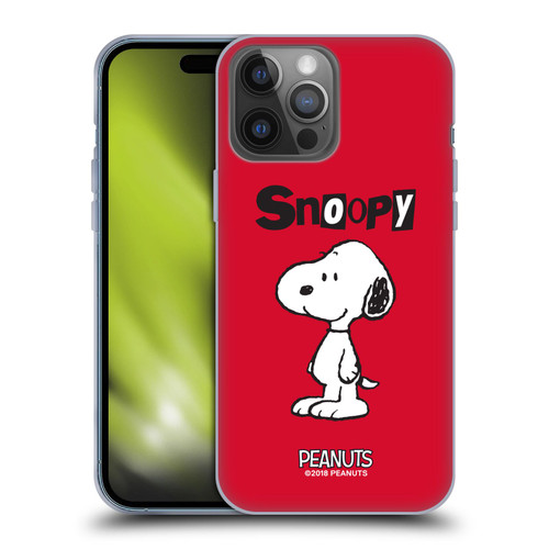 Peanuts Characters Snoopy Soft Gel Case for Apple iPhone 14 Pro Max